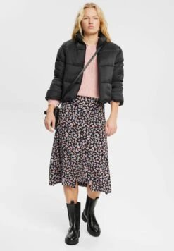ESPRIT Gemusterter - A-Lijn Rok - New Black -Esprit 41db7752fde84406a853b2fc3938f033
