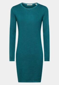 Edc By Esprit Flat - Gebreide Jurk - Teal Green -Esprit 41f68f4b1b31464697b6643dfdacf250