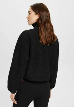 ESPRIT Troyer Aus Material Mix - Fleece Trui - Black -Esprit 42b51ab169d5450aba8ca2fa596f5e2c