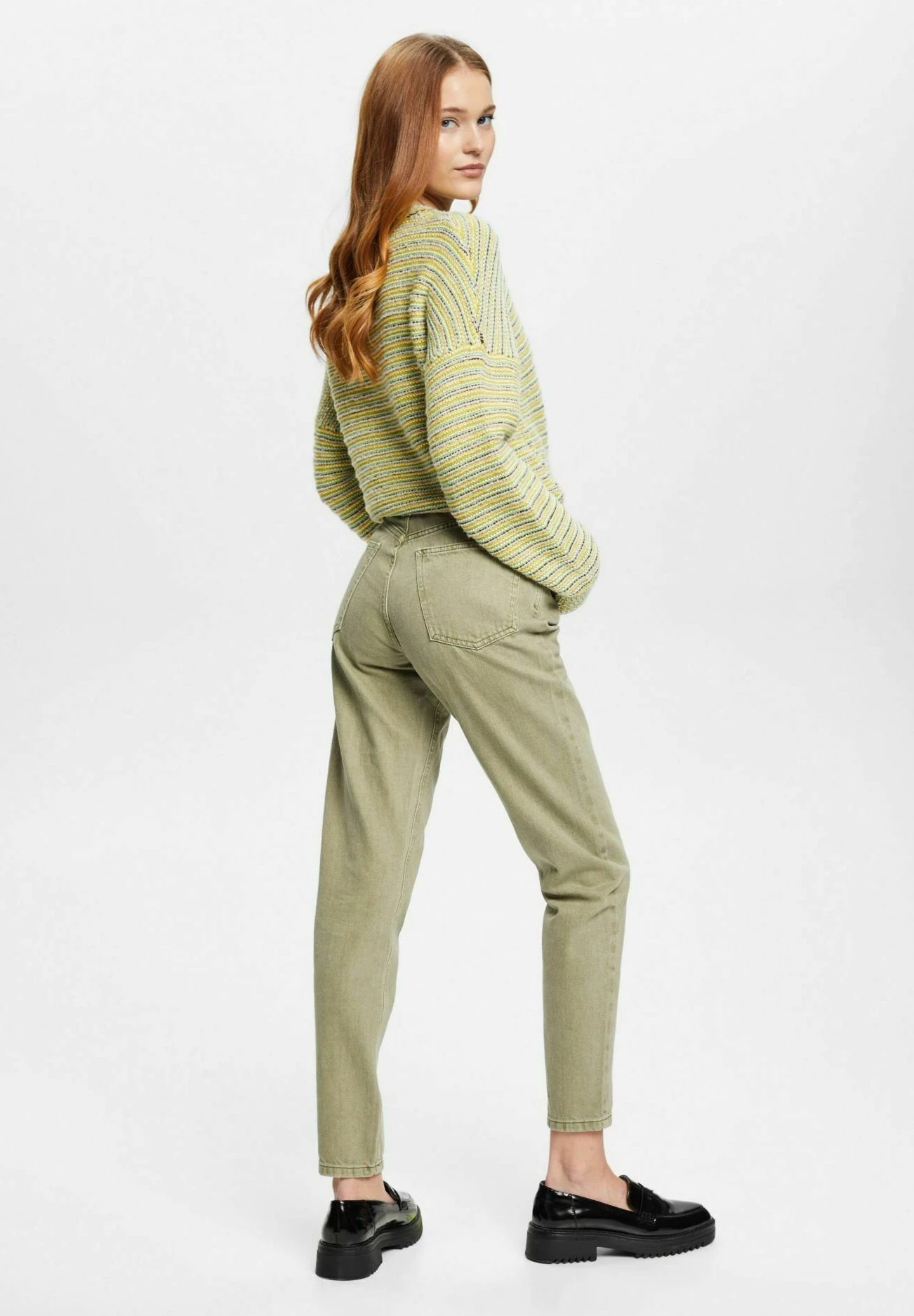 Edc By Esprit Im Banana Fit - Straight Leg Jeans - Light Khaki 5 Edc By Esprit Im Banana Fit - Straight Leg Jeans - Light Khaki - Afbeelding 3