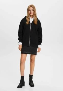 ESPRIT Sweater Met Rits - Black -Esprit 432ef99bba5d4ee3b61aa145239d081c
