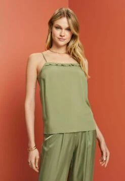 Edc By Esprit Top - Light Khaki -Esprit 43f58d04bdac466684d5900f13652d37