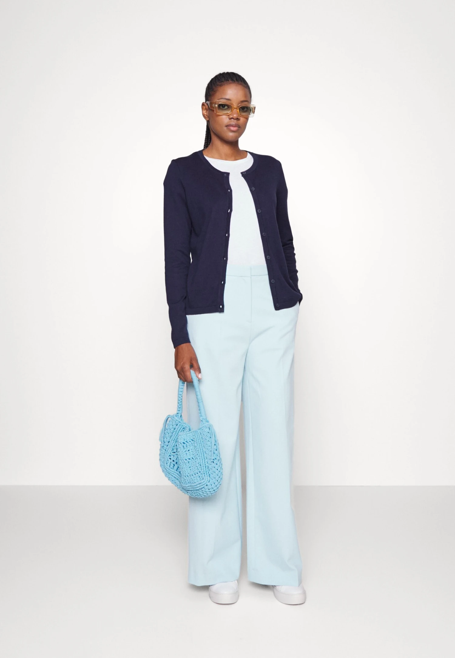 Edc By Esprit Basic Crewneck- Vest - Navy 4 Edc By Esprit Basic Crewneck- Vest - Navy - Afbeelding 2