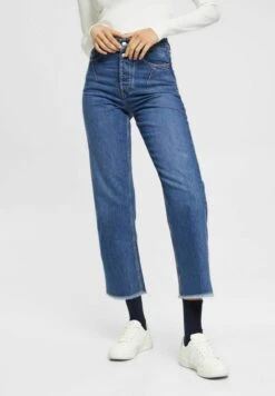 ESPRIT Straight Leg Jeans - Blue Medium Wash