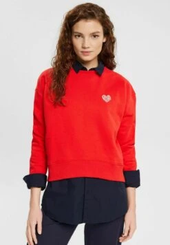 ESPRIT Mit-Logo - Sweater - Red