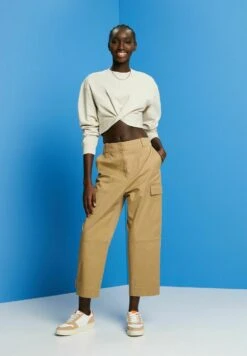 ESPRIT Mit Knotendetail - Sweater - Light Taupe -Esprit 4c735564dc934324bb2b896f9a23f0f1