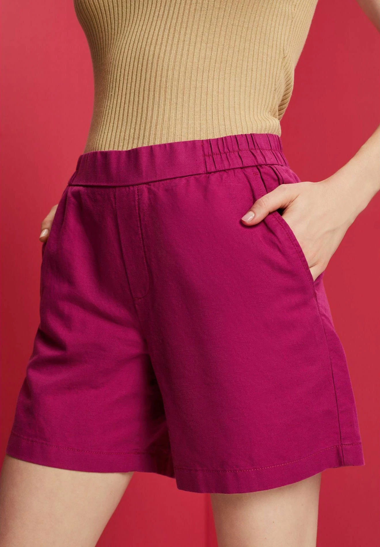 ESPRIT Shorts - Dark Pink 8 ESPRIT Shorts - Dark Pink - Afbeelding 6