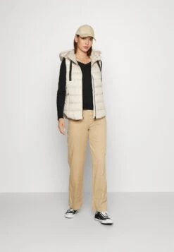 ESPRIT Tape Vest - Bodywarmer - Cream Beige -Esprit 4f929e80e09d444298aa4eb333f26557