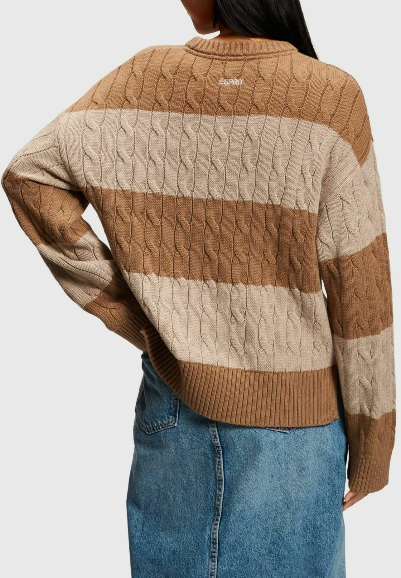 ESPRIT Gestreifter - Trui - Sand 4 ESPRIT Gestreifter - Trui - Sand - Afbeelding 2