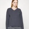 ESPRIT Y D Sus Mel Long Leg Long Sleeve - Pyjama - Navy -Esprit 517ec29482f249b79599661ef463b77a