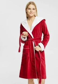 ESPRIT Mit Kapuze Und Sternenprint - Badjas - Rubin