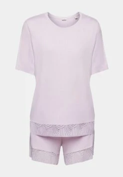 ESPRIT Set Mit Spitzenbesatz - Pyjama - Violet -Esprit 57f0aa8fd86b4988be277fb3fcafe8ca