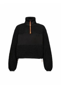 ESPRIT Troyer Aus Material Mix - Fleece Trui - Black -Esprit 5d059dd298054063982d62b396fd1235