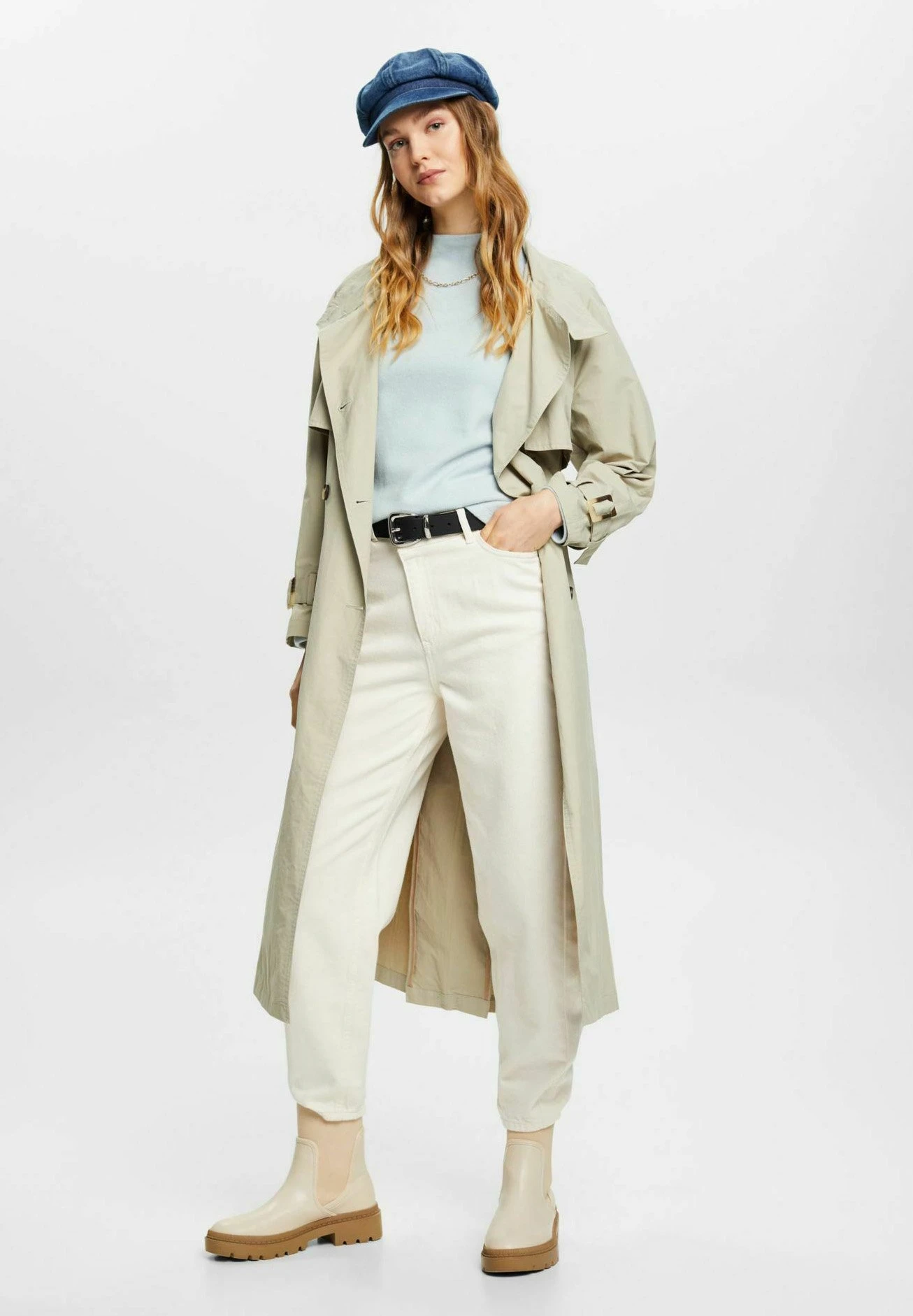 Edc By Esprit High Neck - Trui - Pastel Blue 7 Edc By Esprit High Neck - Trui - Pastel Blue - Afbeelding 5