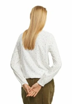 Edc By Esprit Fluid Bubblehem- Blouse - Off White -Esprit 5d8f10550c714a8a9b6e0e32b9c2bc22