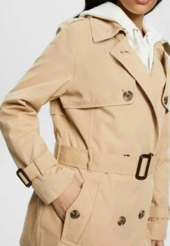 ESPRIT Kurzer Mit Gürtel - Trenchcoat - Sand -Esprit 5da064212b4948ab9cc611b18b92642e