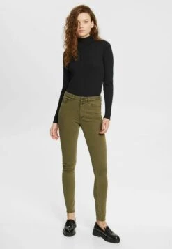 ESPRIT Woven - Jeans Skinny Fit - Dark Khaki