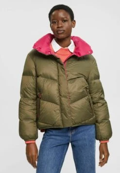 ESPRIT Rcs Ll Pff - Gewatteerde Jas - Dark Khaki