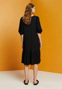 Edc By Esprit Strukturiertes- Jurk - Black -Esprit 61d9541e85dc4415944e29060a74699c