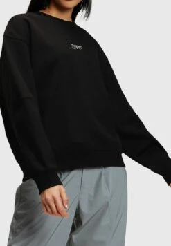 ESPRIT Mit Logo Print - Sweater - Black