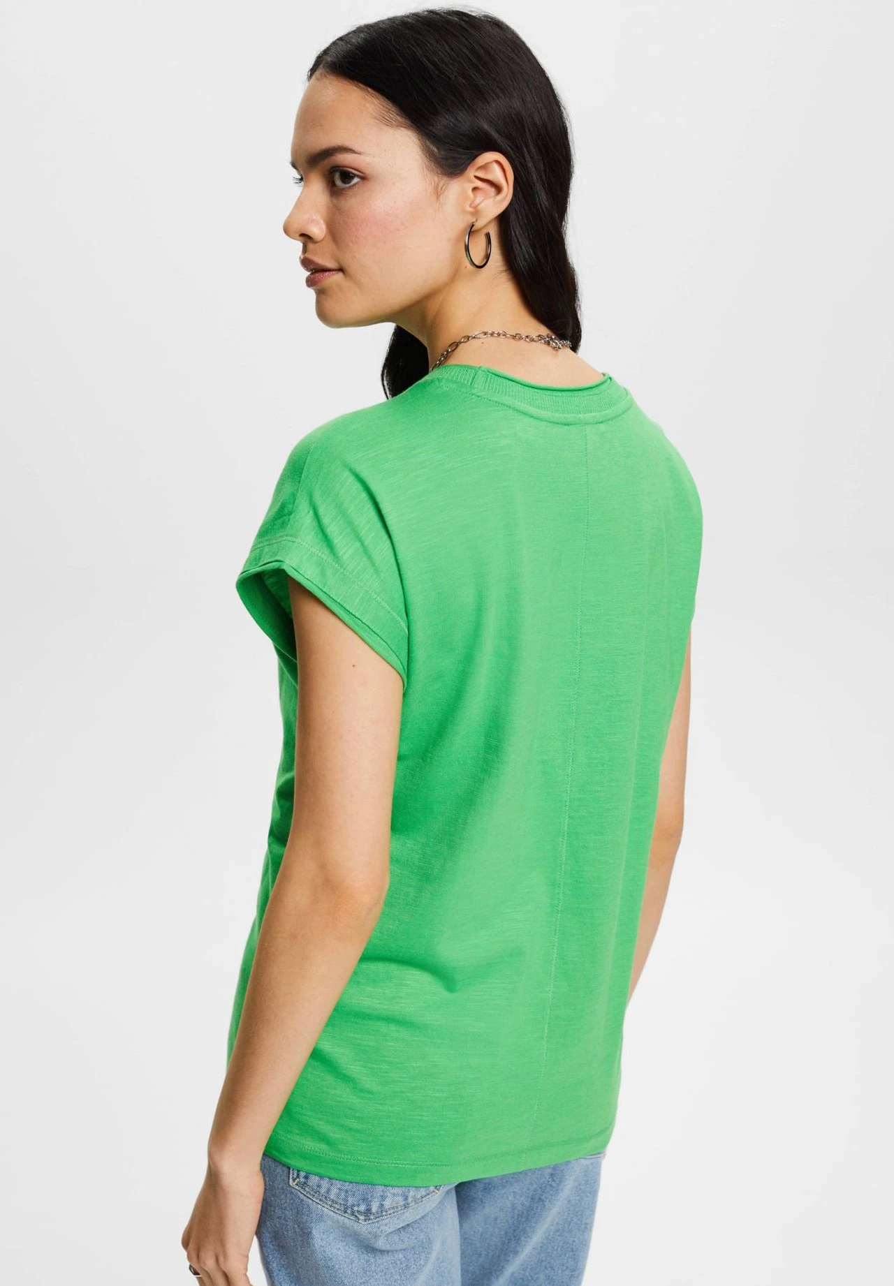 ESPRIT T-Shirt Basic - Green 5 ESPRIT T-Shirt Basic - Green - Afbeelding 3