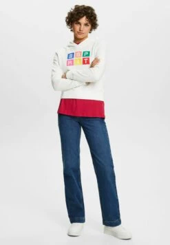 ESPRIT Hoodie - Off White -Esprit 629fbc782a254f63b61f88d917d0ff16