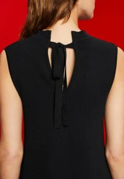 ESPRIT Ärmelloses Mit Rundhals - Gebreide Jurk - Black -Esprit 653bbeb321cb41a3b297c086cdbe1383