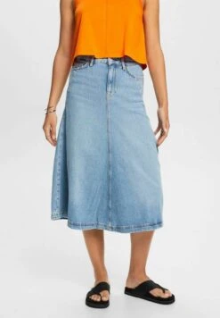 ESPRIT A-Lijn Rok - Blue Medium Washed New -Esprit 6a29c1121e634e049b614815f424c5a3