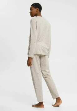 ESPRIT Set Seasonal Print Cocve Pj Allls - Pyjama - Light Taupe -Esprit 6c0a9695dfdd4be98cef90ac65b9d123