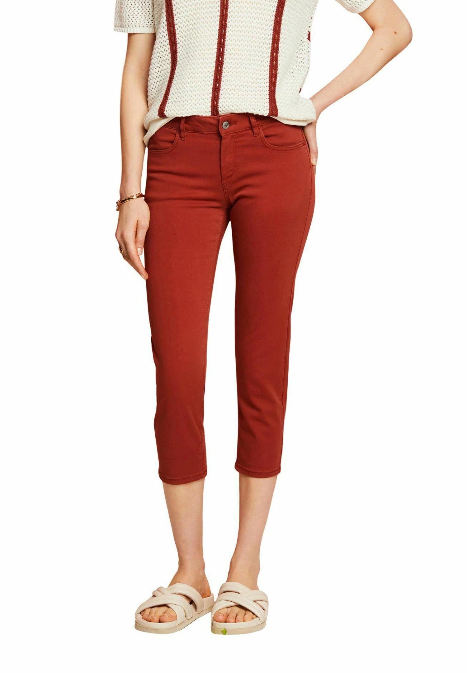 ESPRIT Capri - Jeansshort - Terracotta New 4 ESPRIT Capri - Jeansshort - Terracotta New - Afbeelding 2