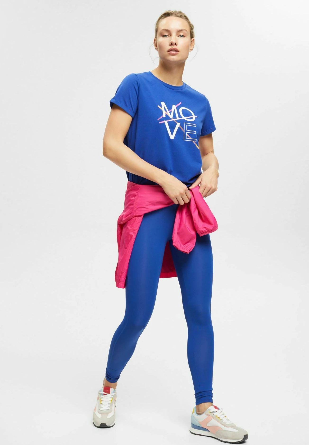 T-Shirt Print - Bright Blue 4 T-Shirt Print - Bright Blue - Afbeelding 2