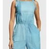 ESPRIT Mit Allover Denim-Print - Jumpsuit - Blue Medium Washed New -Esprit 6ec2f911aab8441fbf89bb0a969417d6