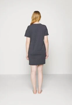 ESPRIT Cosy Melange Short Sleeve Melange - Nachtjapon - Navy -Esprit 735ed00f6e9c48cd814aea1f95a14466