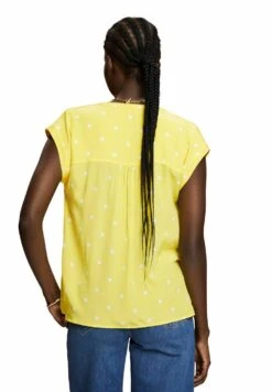 ESPRIT Kurzarm Mit Print - Overhemdblouse - Light Yellow -Esprit 754d1bfbfc5341ffad8fc2c796331596