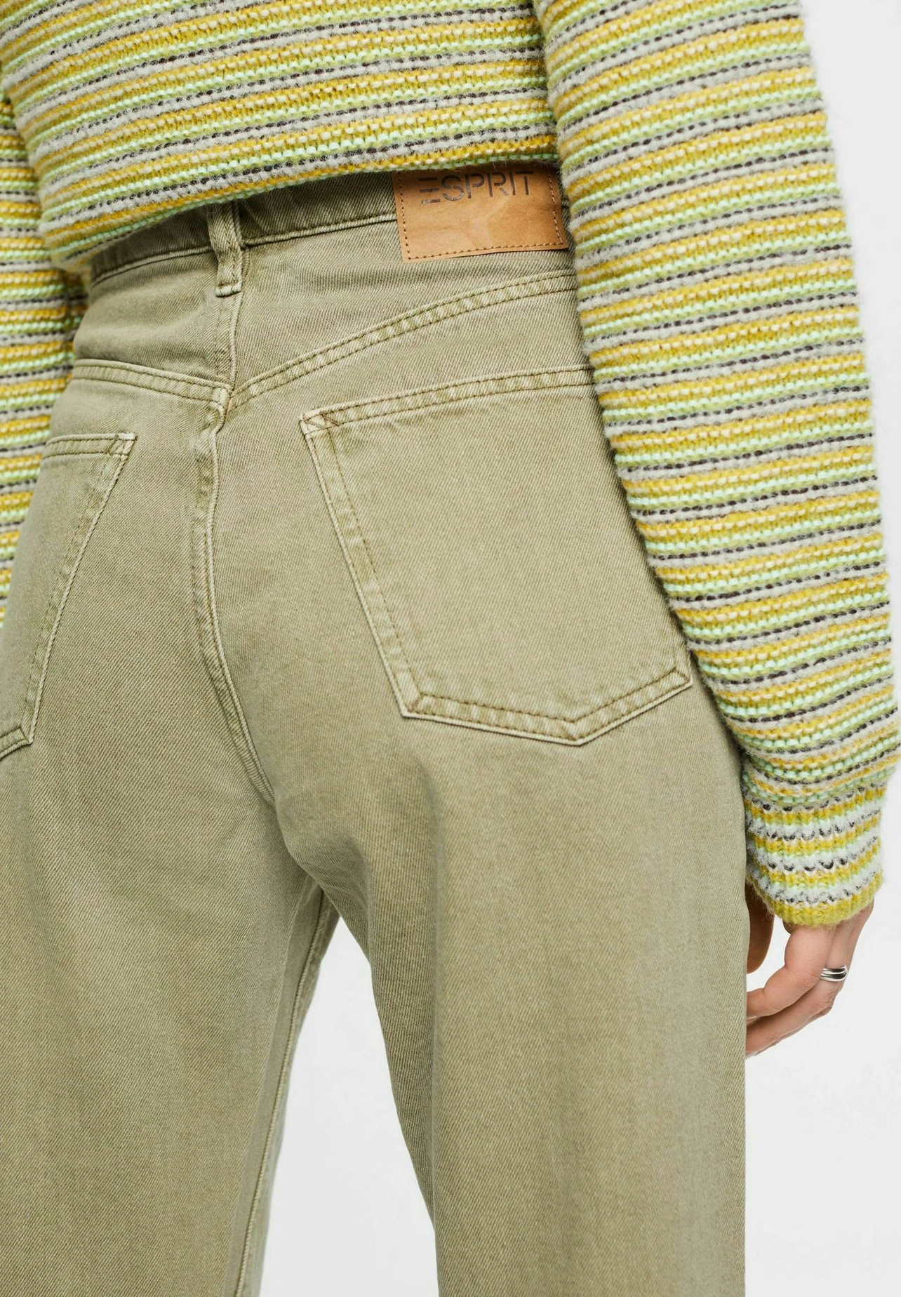 Edc By Esprit Im Banana Fit - Straight Leg Jeans - Light Khaki 7 Edc By Esprit Im Banana Fit - Straight Leg Jeans - Light Khaki - Afbeelding 5