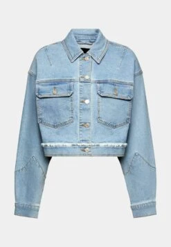 ESPRIT Mit Fransigem Besatz - Spijkerjas - Blue Light Washed -Esprit 7681f259aa31478ab3f7eaf44eea5311