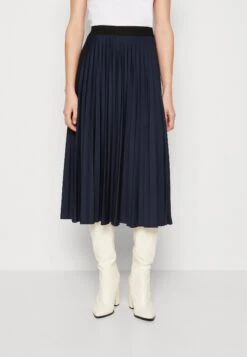 ESPRIT Plissee Skirt - Plooirok - Navy