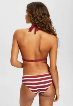 ESPRIT Brela Beach_Par Padded Halterneck Stripe - Bikinitop - Dark Red -Esprit 770a57a6e2fd47a48a73117dc8ac7219