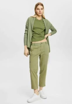 ESPRIT Cardigan - Vest - Light Khaki Colorway -Esprit 777896ee9d0348ec894a8c15cb1b8ddb