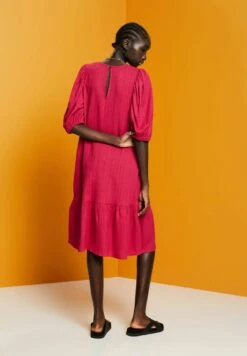 Edc By Esprit Strukturiertes- Jurk - Dark Pink -Esprit 785c403271c648658684b74b0ed02305