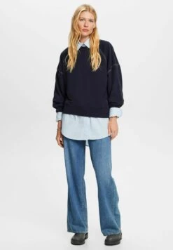 ESPRIT Sweater - Navy -Esprit 786c5933dea24f249962f6c2688d2547