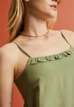 Edc By Esprit Top - Light Khaki -Esprit 7a88ce4b518c44fe9d33056324befd8f