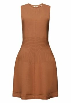 ESPRIT Flat - Gebreide Jurk - Camel -Esprit 7af494d4f5624c9bb4b573fb1b0ead12