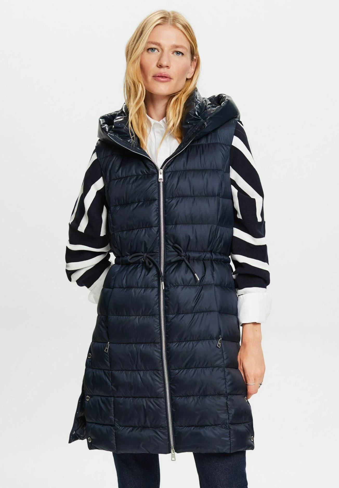 ESPRIT Recyceltlange Stepp - Bodywarmer - Navy 3 ESPRIT Recyceltlange Stepp - Bodywarmer - Navy