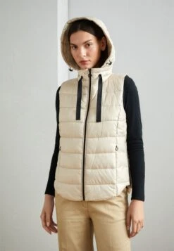 ESPRIT Tape Vest - Bodywarmer - Cream Beige