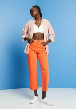 ESPRIT Straight Leg Jeans - Orange Red New -Esprit 7e2525bcd70d45e99d26dde77f4eb8c0