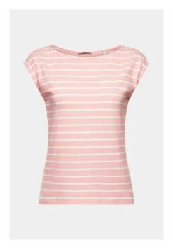 ESPRIT Sslv Stripe - T-Shirt Print - Pink -Esprit 7e7e787796a34561819da0fc26a46768