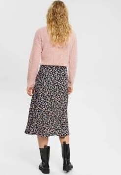 ESPRIT Gemusterter - A-Lijn Rok - New Black -Esprit 7f91d050d70545e8b074c13409383ac9