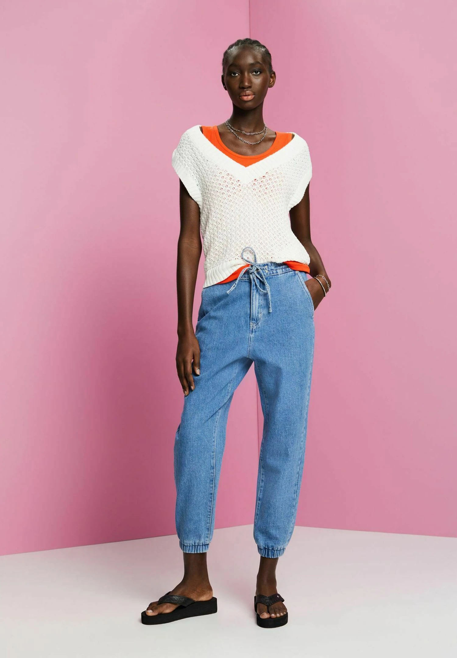 ESPRIT Jeans Tapered Fit - Blue Light Washed 6 ESPRIT Jeans Tapered Fit - Blue Light Washed - Afbeelding 4