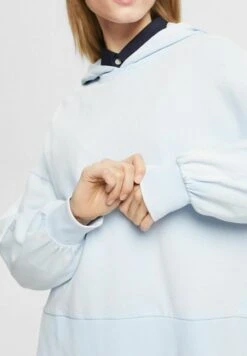 Edc By Esprit Mit Geteiltem Saum - Hoodie - Pastel Blue -Esprit 826cb256e26f431ba07809b558f2f3c3